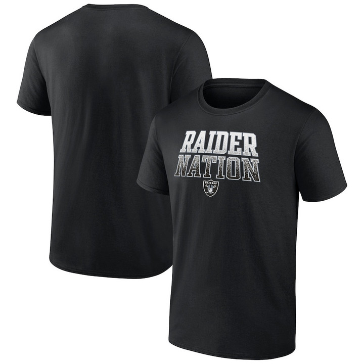 Las Vegas Raiders Raider Nation Heavy Hitter T-Shirt - Black