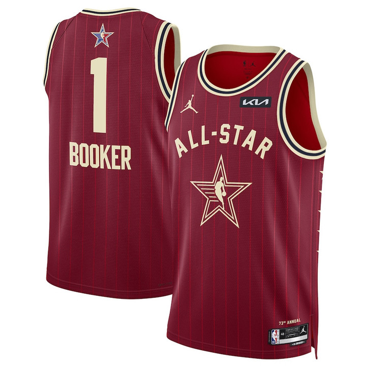 Devin Booker 1 2024 NBA All-Star Game Swingman Men Jersey - Crimson
