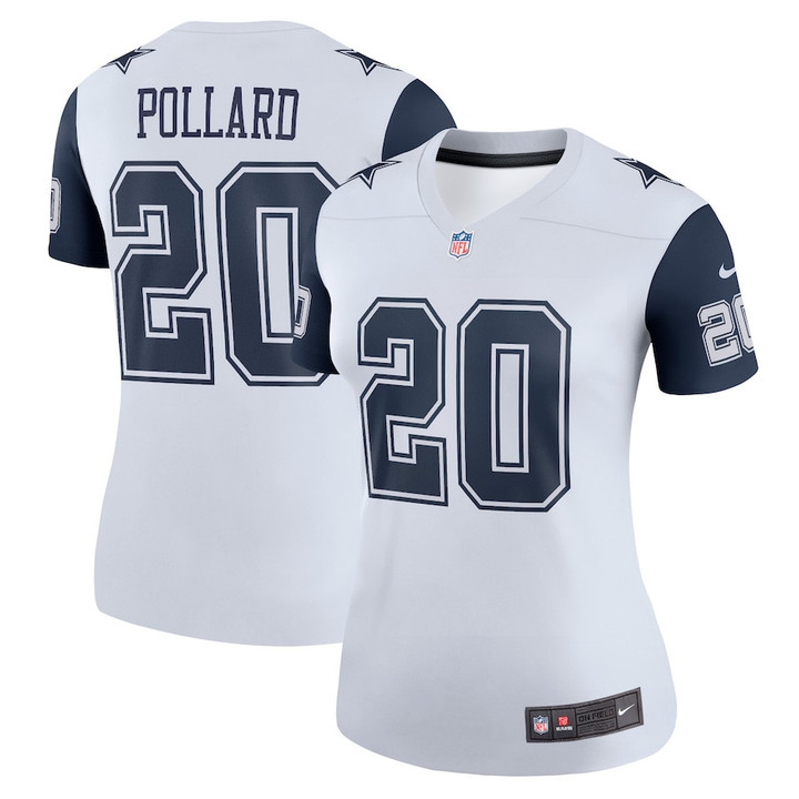 Tony Pollard 20 Dallas Cowboys Women Alternate Legend Jersey - White