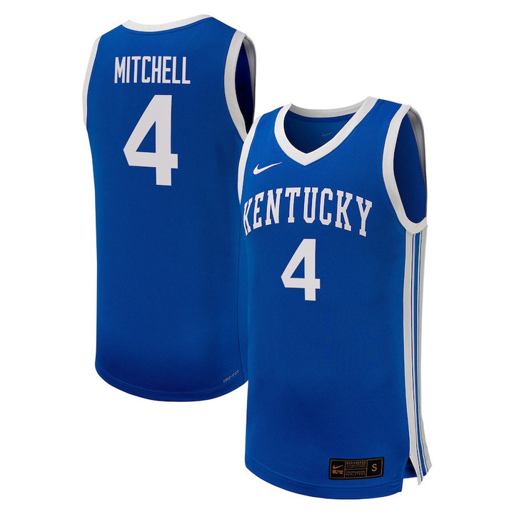 Tre Mitchell 4 Kentucky Wildcats Basketball Men Jersey - Royal