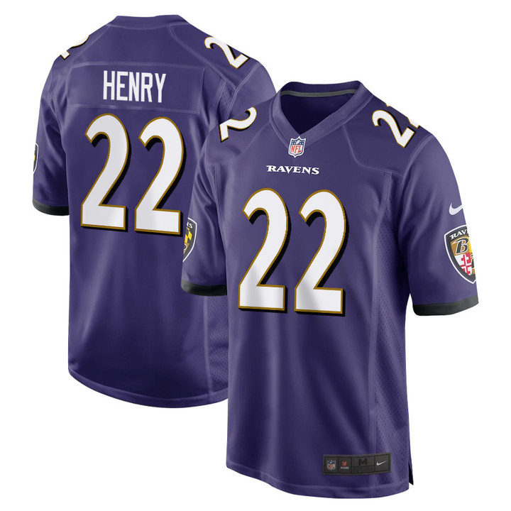 Derrick Henry 22 Baltimore Ravens Game Men Jersey - Purple