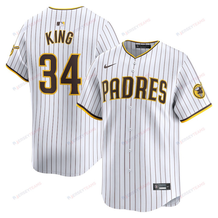 Michael King 34 San Diego Padres Home Limited Player Men Jersey - White