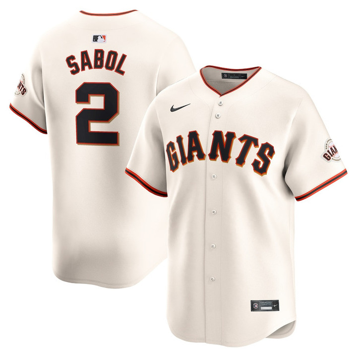 Blake Sabol 2 San Francisco Giants Home Limited Player Men Jersey - Cream