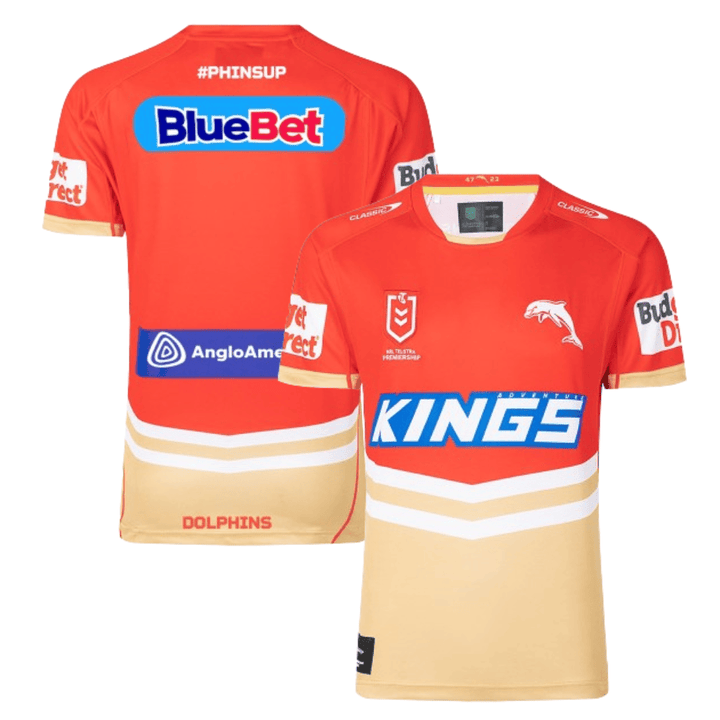 Dolphins 2024 NRL Home Men Jersey - Red