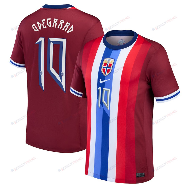 Martin Ødegaard 10 Norway National Team 2024 Home Men Jersey - Red