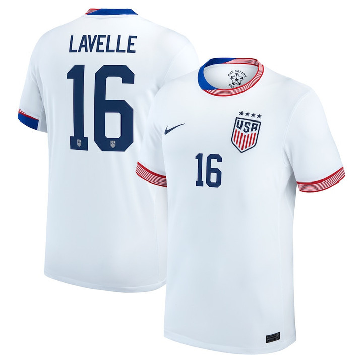 Rose Lavelle 16 USWNT 2024 Home Men Jersey - White