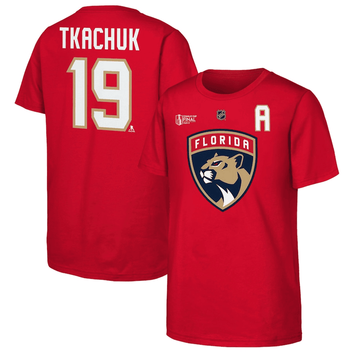 Matthew Tkachuk Florida Panthers 2024 Stanley Cup Final T-Shirt – Red