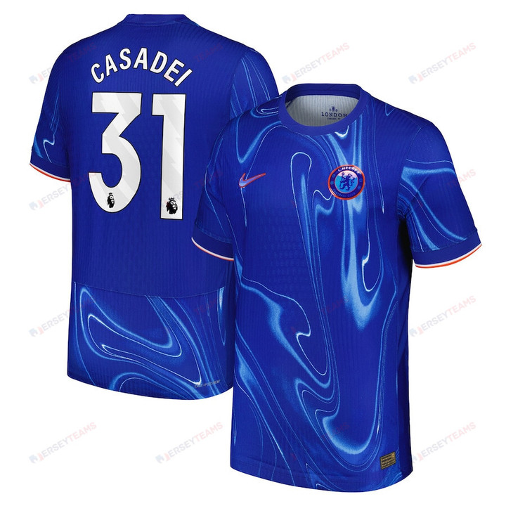 Cesare Casadei 31 Chelsea 2024/25 Home Men Jersey - Blue