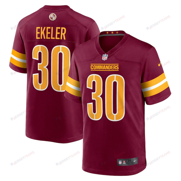 Austin Ekeler 30 Washington Commanders Game Men Jersey - Burgundy