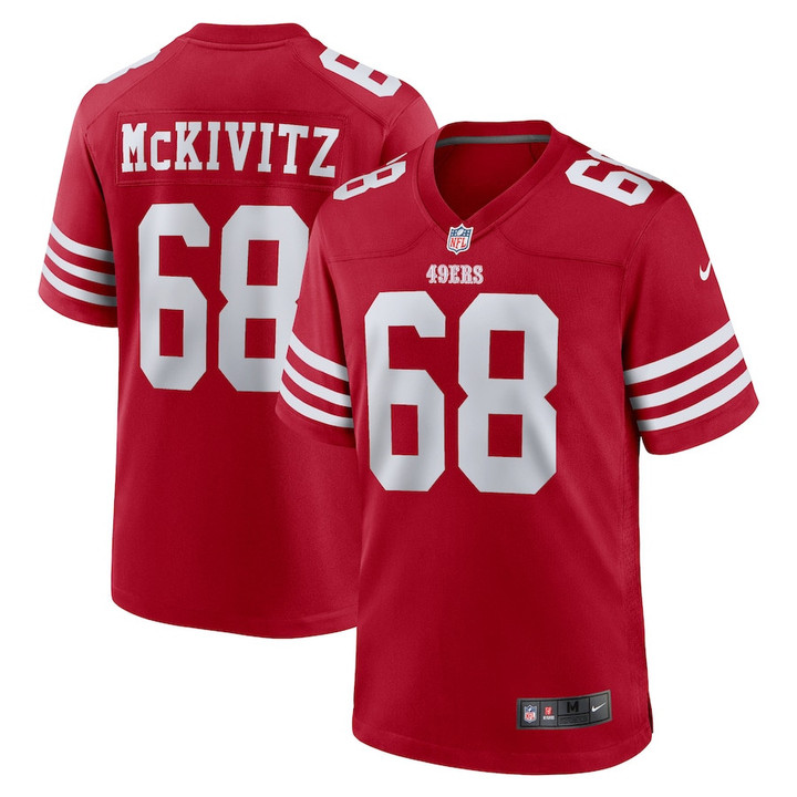 Colton McKivitz 68 San Francisco 49ers Game Men Jersey - Scarlet
