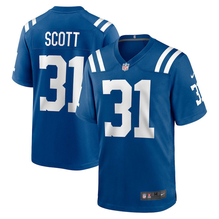 Daniel Scott 31 Indianapolis Colts Game Men Jersey - Royal