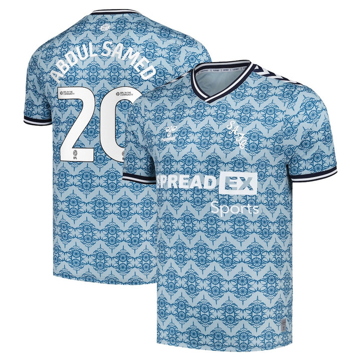 Salis Abdul Samed 20 Sunderland A.F.C. 2024/25 Third Men Jersey - Dusty Blue