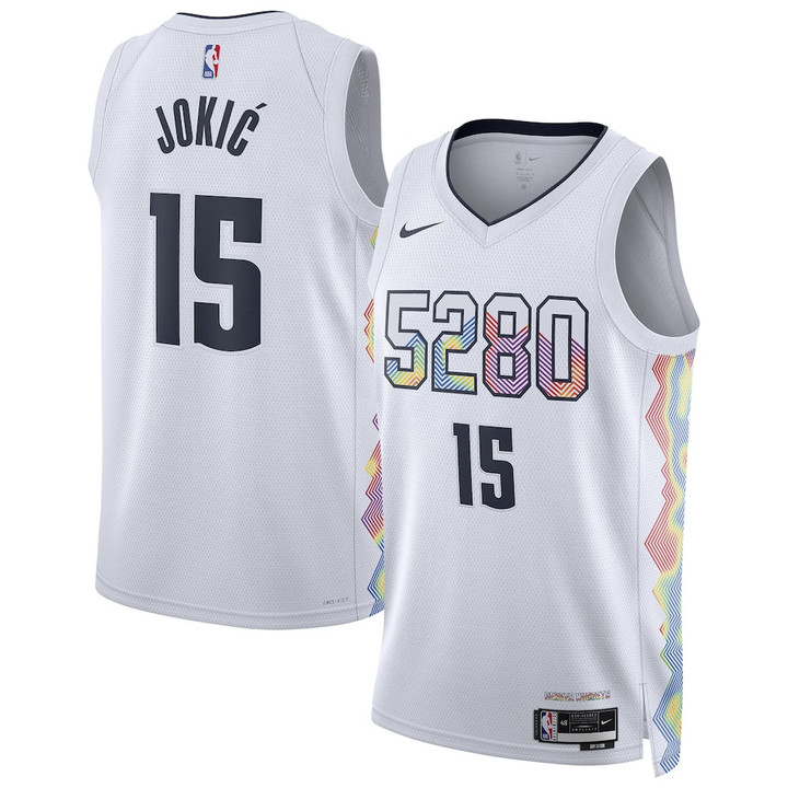 Nikola Jokić 15 Denver Nuggets Unisex 2024/25 Swingman Player Jersey - City Edition - White