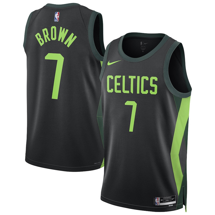 Jaylen Brown 7 Boston Celtics Unisex 2024/25 Swingman Player Jersey - City Edition - Black