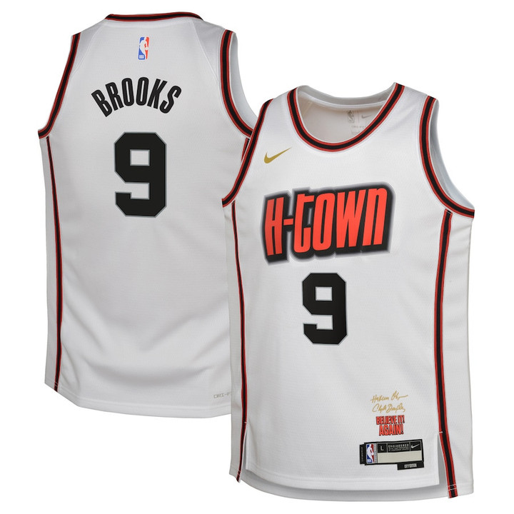 Dillon Brooks 9 Houston Rockets 2024/25 Swingman Player YOUTH Jersey - City Edition - White