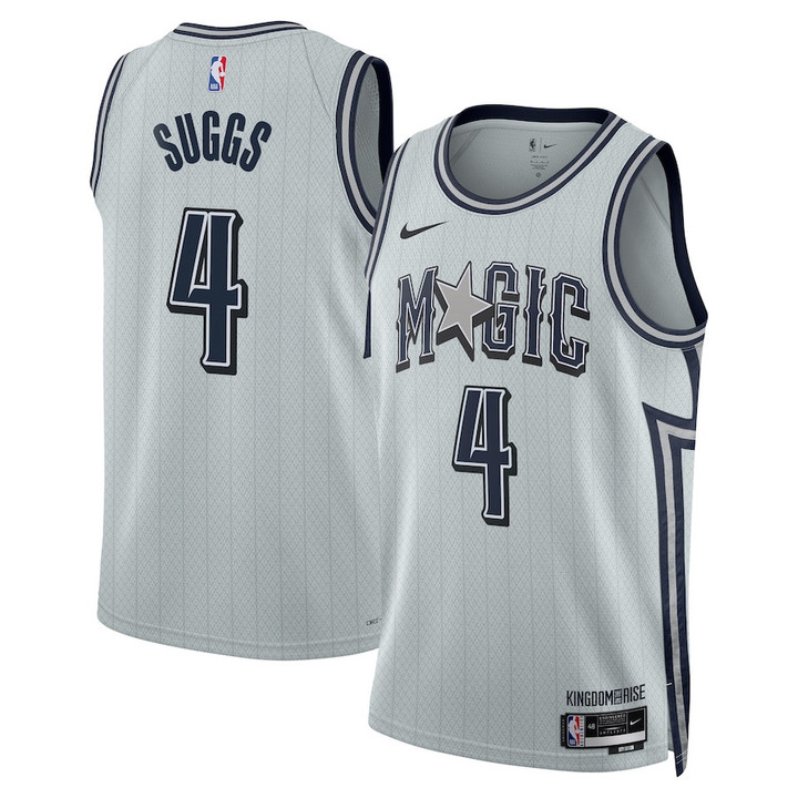 Jalen Suggs 4 Orlando Magic Unisex 2024/25 Swingman Player Jersey - City Edition - Silver
