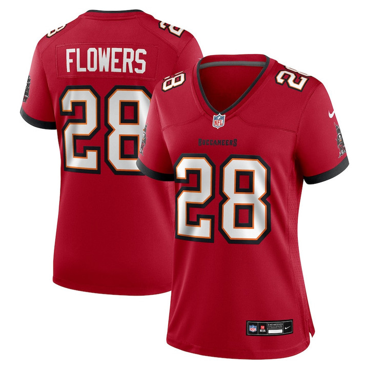 Dallis Flowers 28 Tampa Bay Buccaneers Women's Game Jersey - Red