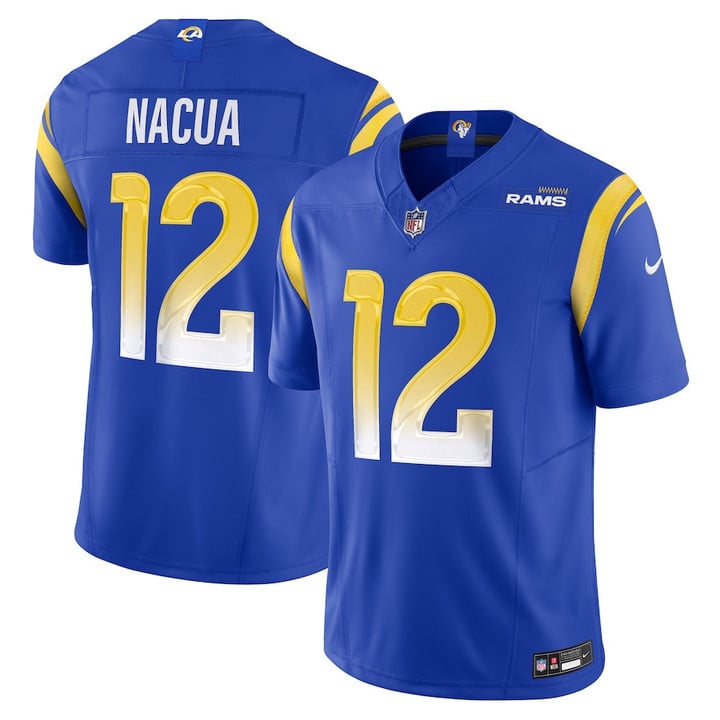 Puka Nacua 12 Los Angeles Rams Vapor F.U.S.E. Limited Player Men Jersey - Royal