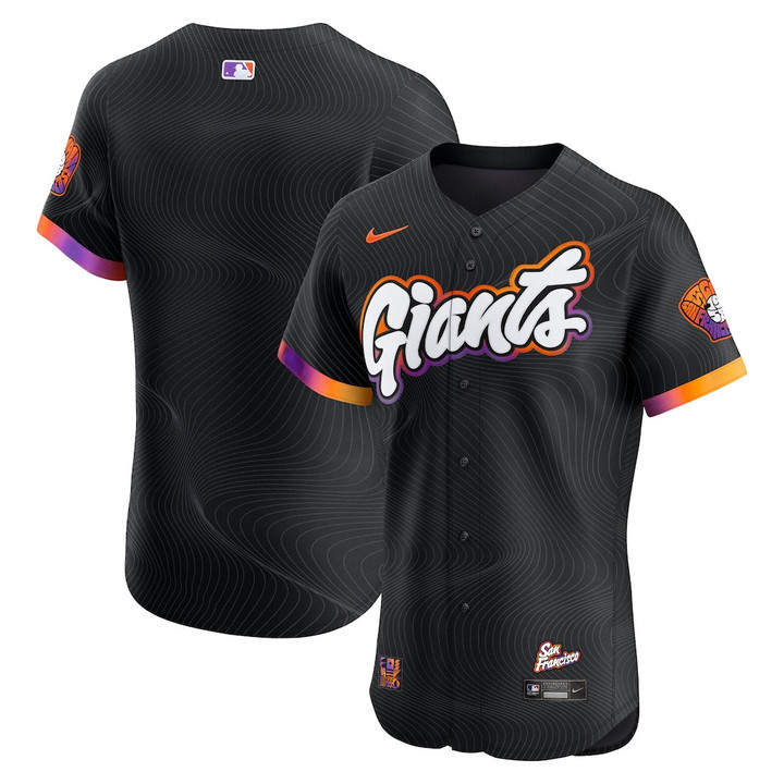 San Francisco Giants 2025 City Connect Elite Men Jersey - Anthracite