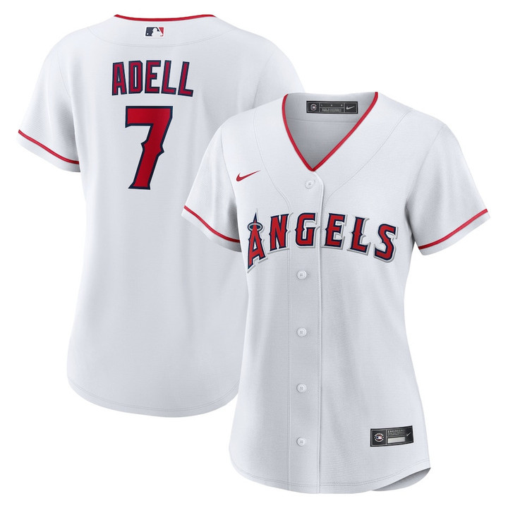 Jo Adell 7 Los Angeles Angels Women's Home Jersey - White