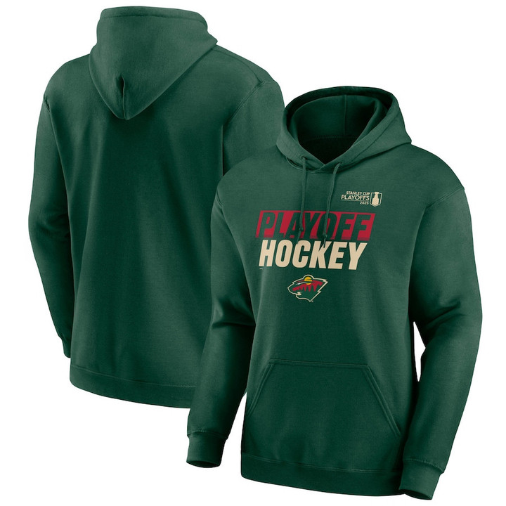 Minnesota Wild Fanatics 2025 Stanley Cup Playoffs Breakout Fleece Pullover Hoodie - Green