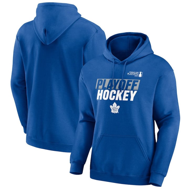 Toronto Maple Leafs 2025 Stanley Cup Playoffs Breakout Fleece Pullover Hoodie - Blue