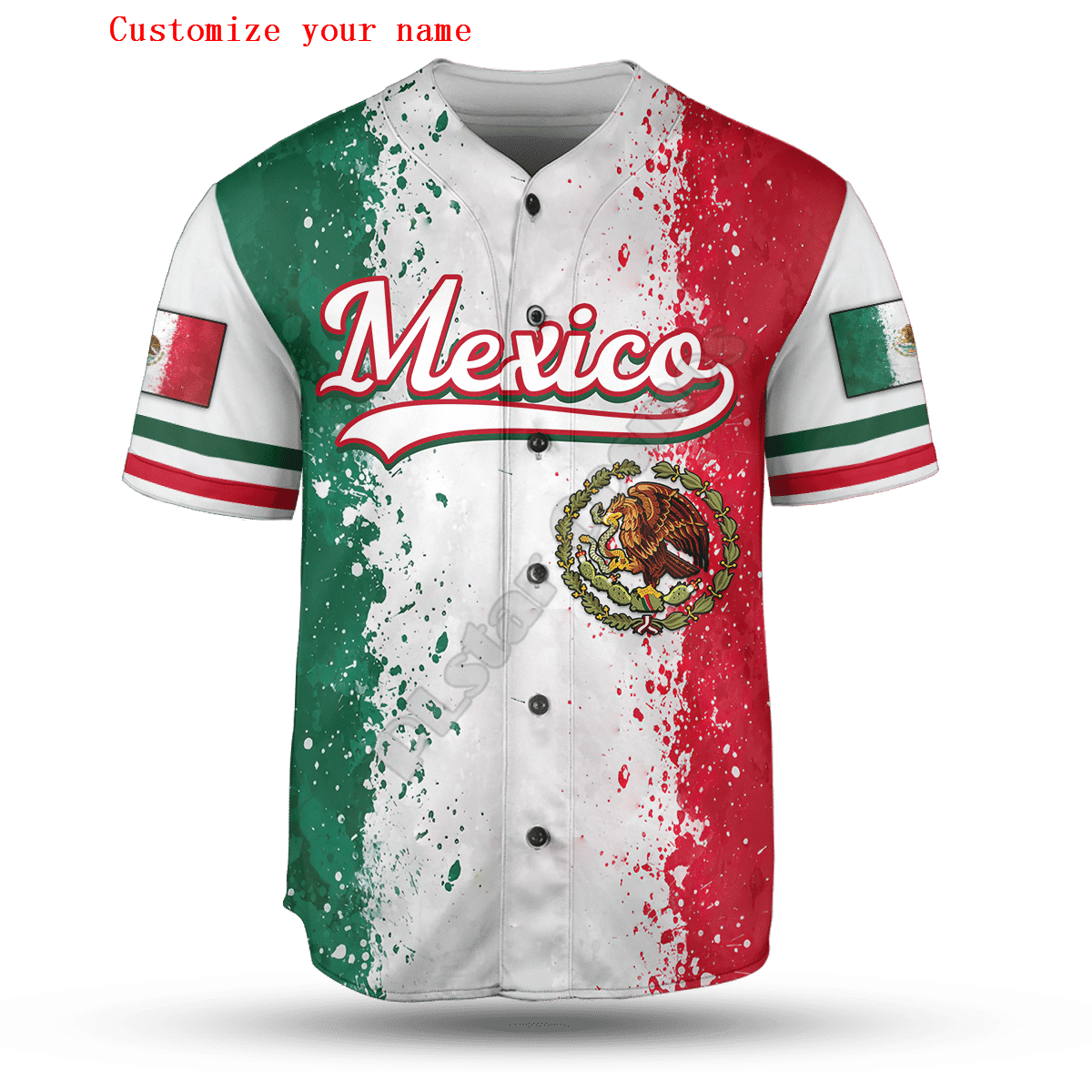 Mexico Sporty Custom Baseball Jersey