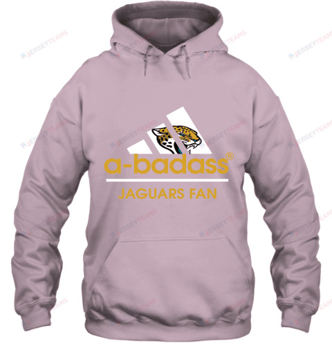 A Badass Jacksonville Jaguars Mashup Adidas NFL Hoodie - Light Pink