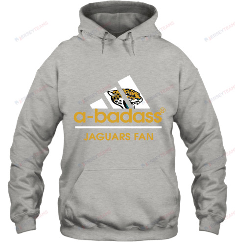 A Badass Jacksonville Jaguars Mashup Adidas NFL Hoodie - Grey