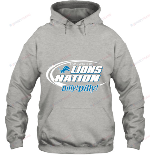 A True Friend Of The Lions Nation Hoodie - Grey