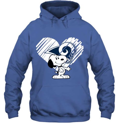 A Happy Christmas With Los Angeles Rám Snoopy Hoodie - Charcoal