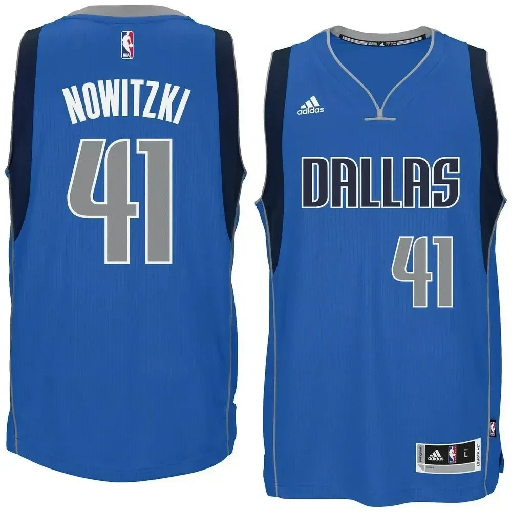 Men's Dirk Nowitzki Dallas Mavericks Blue Swingman Jersey
