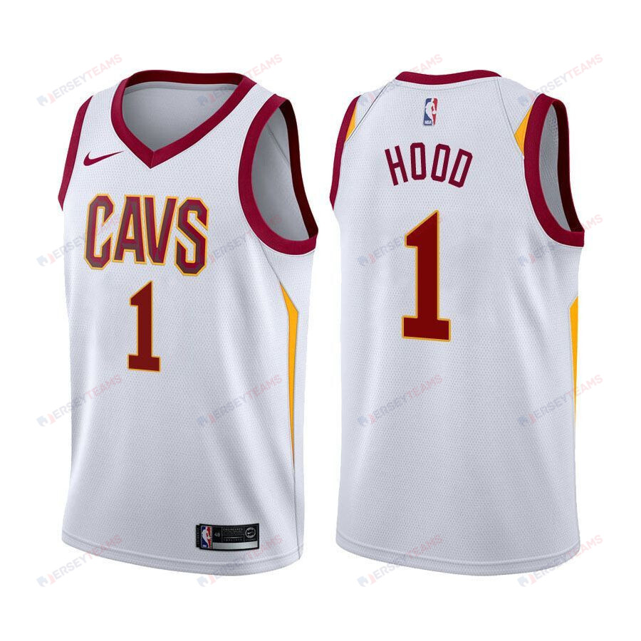 Men's Cavaliers Male Rodney Hood 1 Association Edition White Jersey