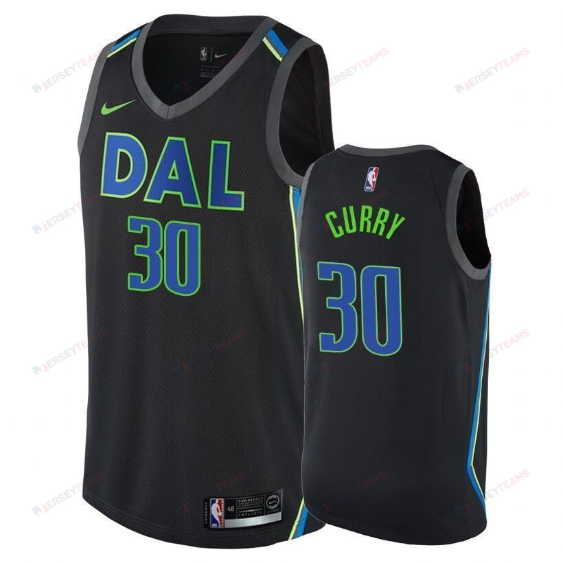 Mavericks Male Seth Curry 30 City Black Jersey