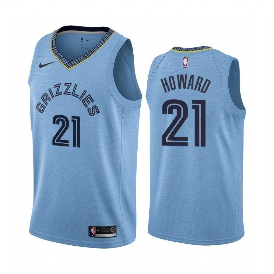 Men's Memphis Grizzlies Dwight Howard 21 Statet Jersey