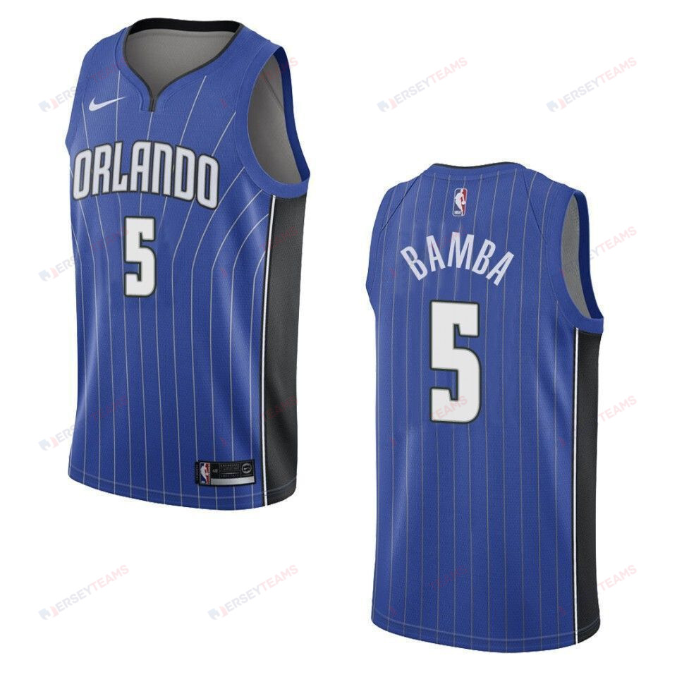 Men's Orlando Magic 5 Mohamed Bamba Icon Swingman Jersey - Blue