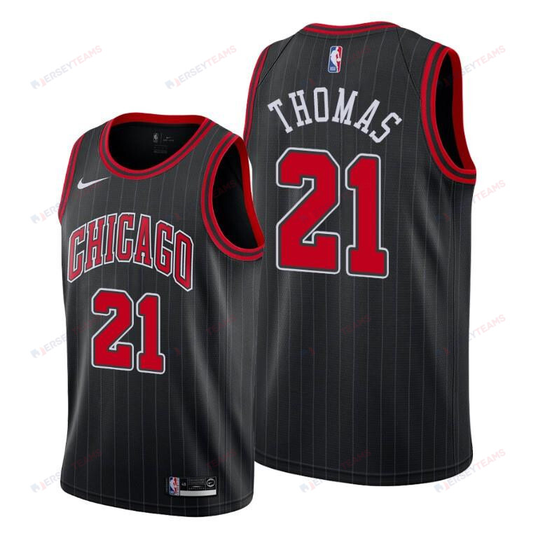 Matt Thomas Chicago Bulls Black Statement Edition Jersey 21 - Men Jersey
