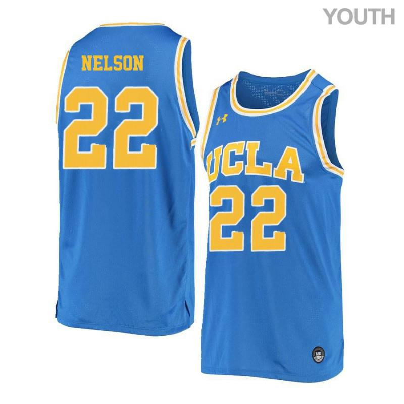 Youth 22 Reeves Nelson Blue Retro Elite UCLA Bruins Basketball Jersey