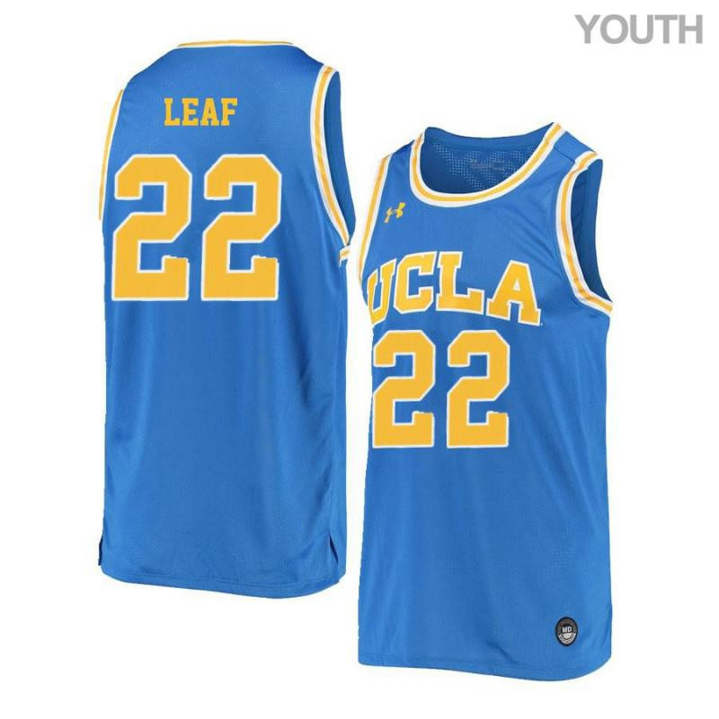 Youth 22 TJ Leaf Blue Retro Elite UCLA Bruins Basketball Jersey