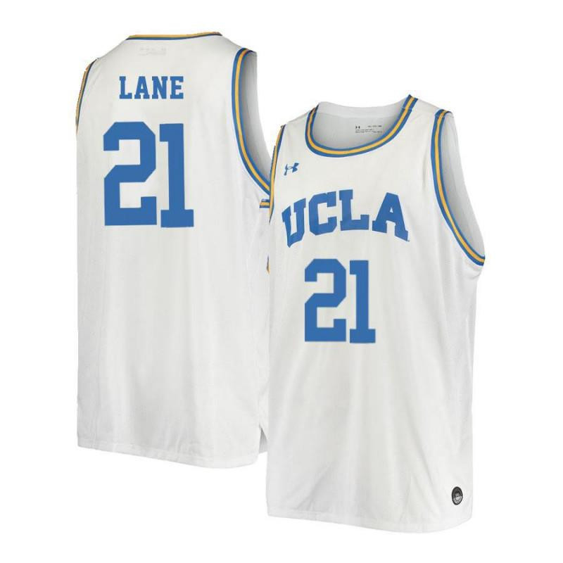 Men 21 Brendan Lane White Retro Elite UCLA Bruins Basketball Jersey