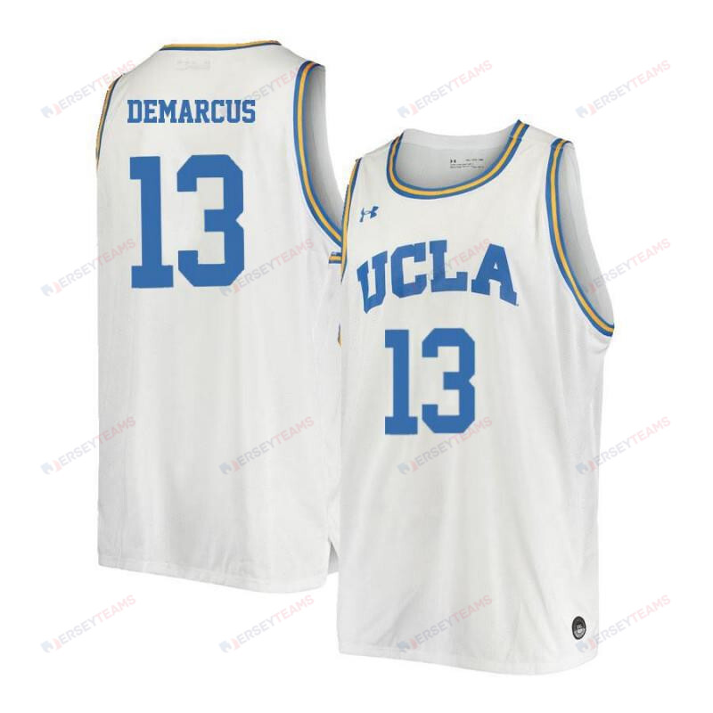 Men 13 Matt DeMarcus White Retro Elite UCLA Bruins Basketball Jersey