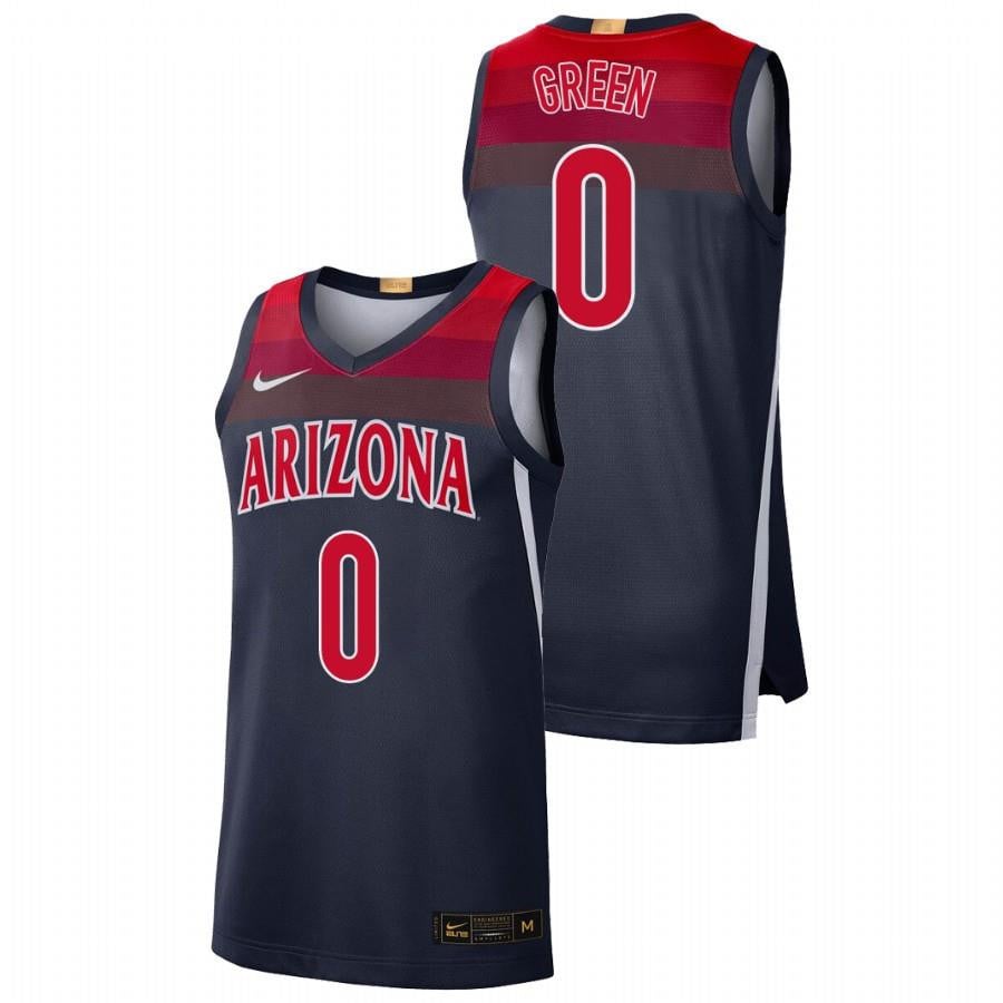 Men's Arizona Wildcats 0 Navy Josh Green College Baketball  Jersey