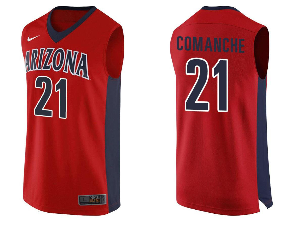 Male Chance Comanche 21 Arizona Wildcats Navy College Team Basketball Performance Jersey