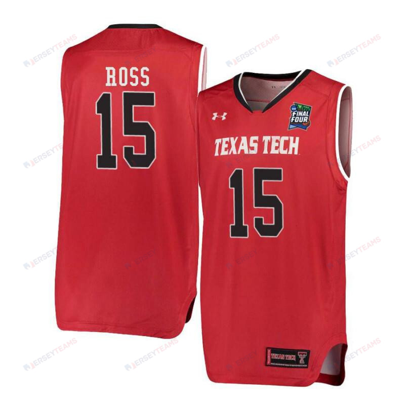 Men Under Armour 15 Aaron Ross Red Texas Tech Red Raiders Basketball Jersey