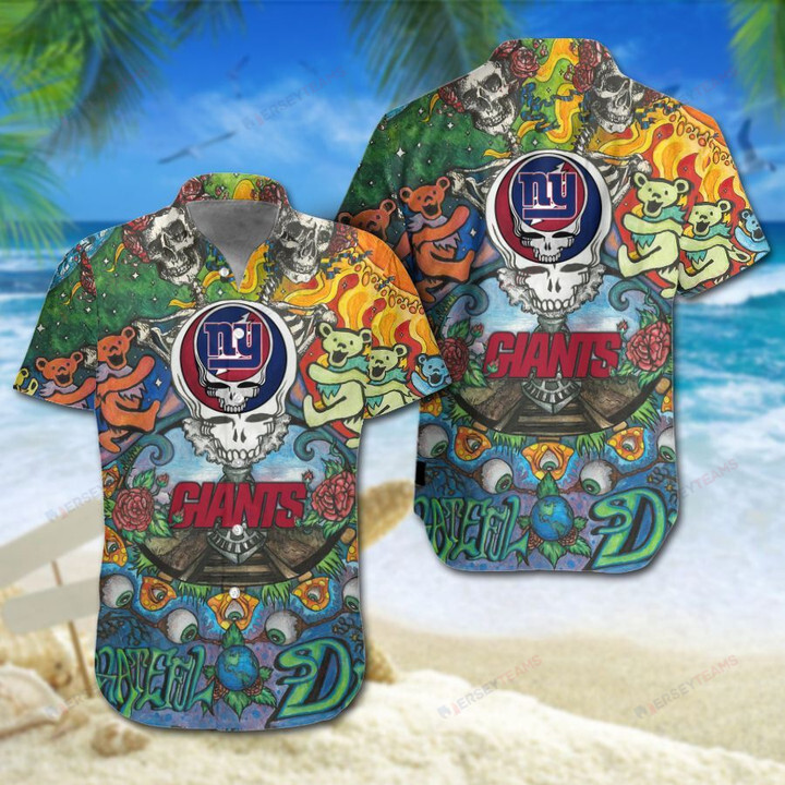 New York Giants Grateful Dead – 3D Printed Hawaiian Shirt