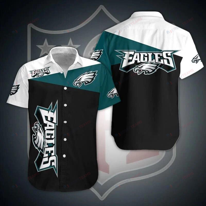 Philadelphia Eagles Short Shirt Curved Hawaiian Shirt