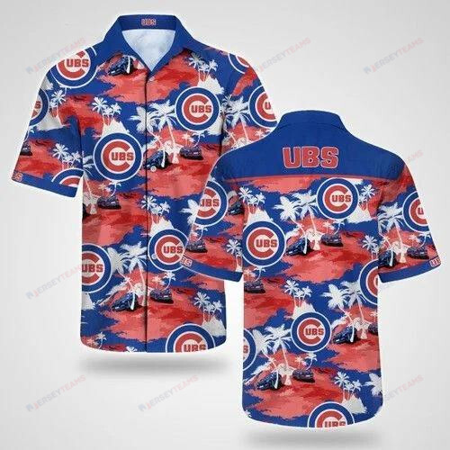 Chicago Cubs Blue Sky Short Sleeve Hawaiian Shirt