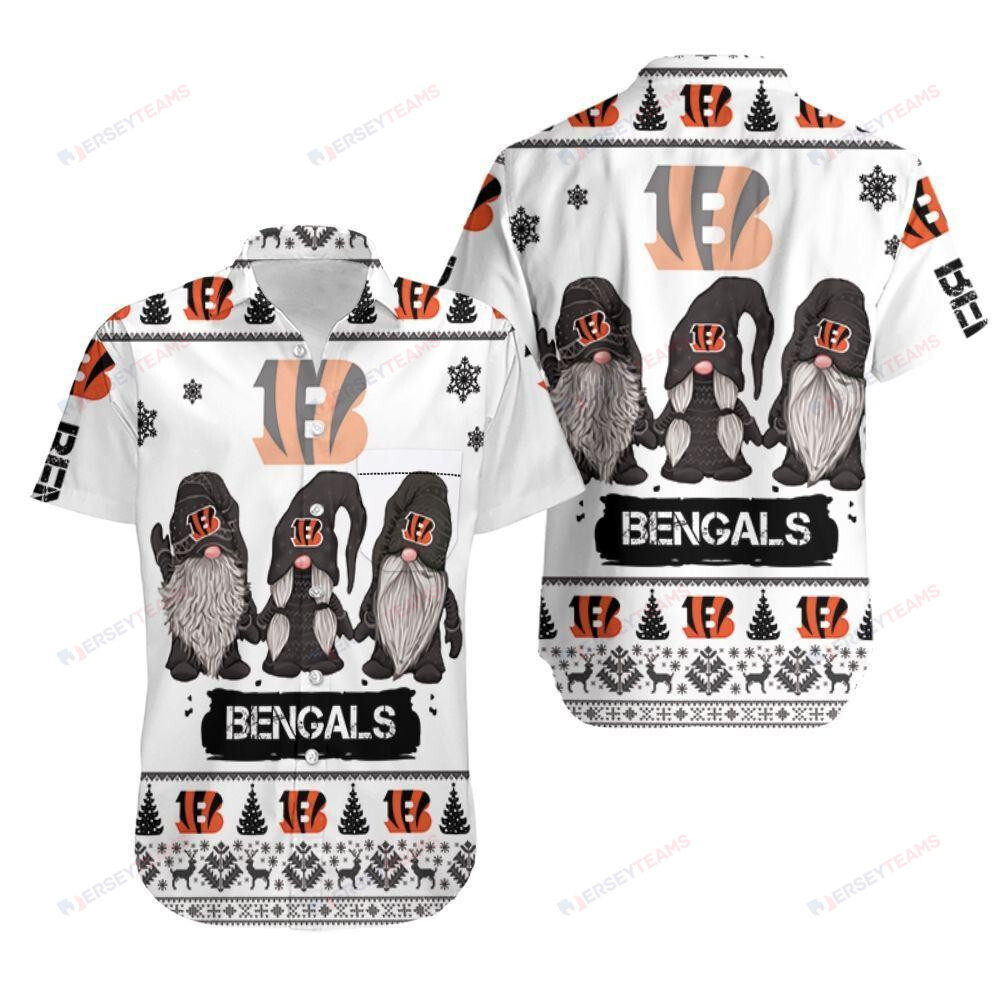 Christmas Gnomes Cincinnati Bengals Christmas – Hawaiian Shirt