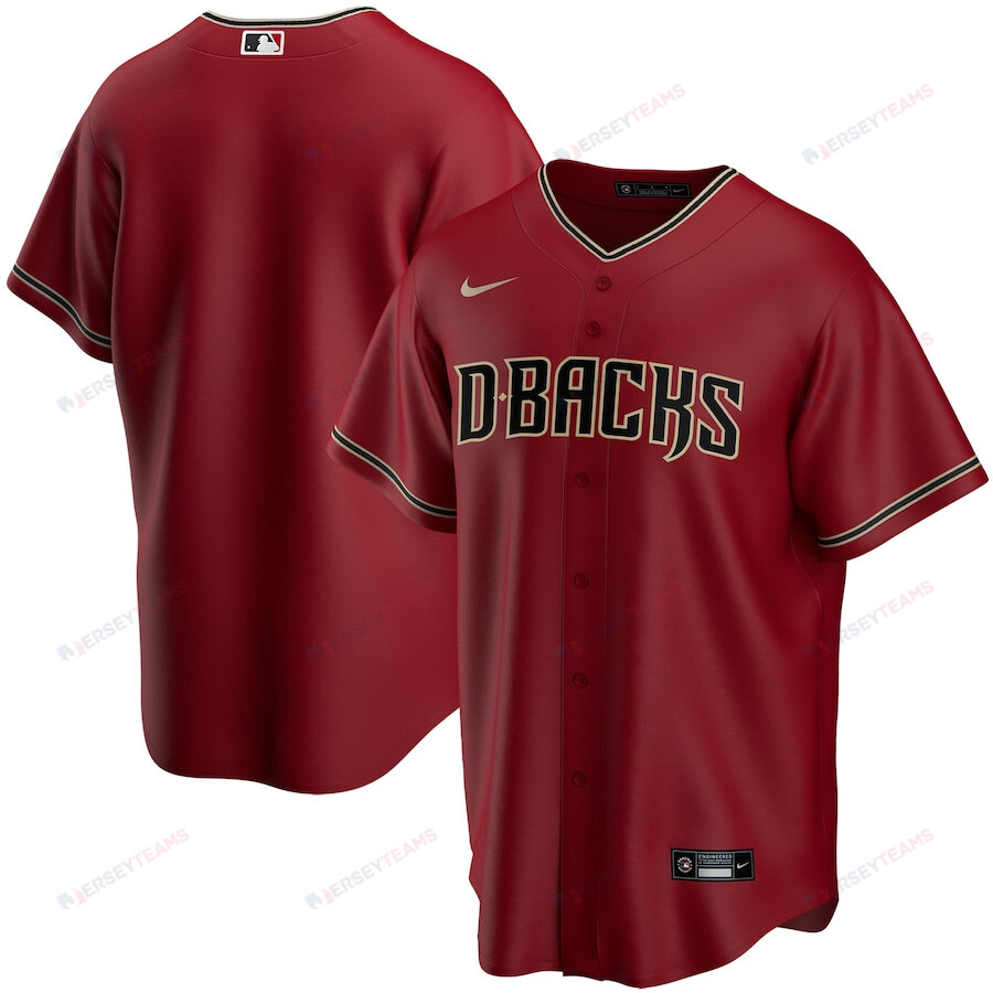 Arizona Diamondbacks Alternate Team Men Jersey - Red - All Over Printed