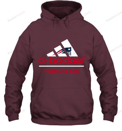 A Badass New England Patriots Mashup  NFL Hoodie - Maroon